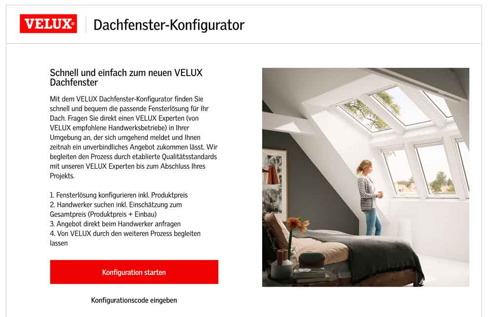 Seidewitz Dach - VELUX Konfigurator